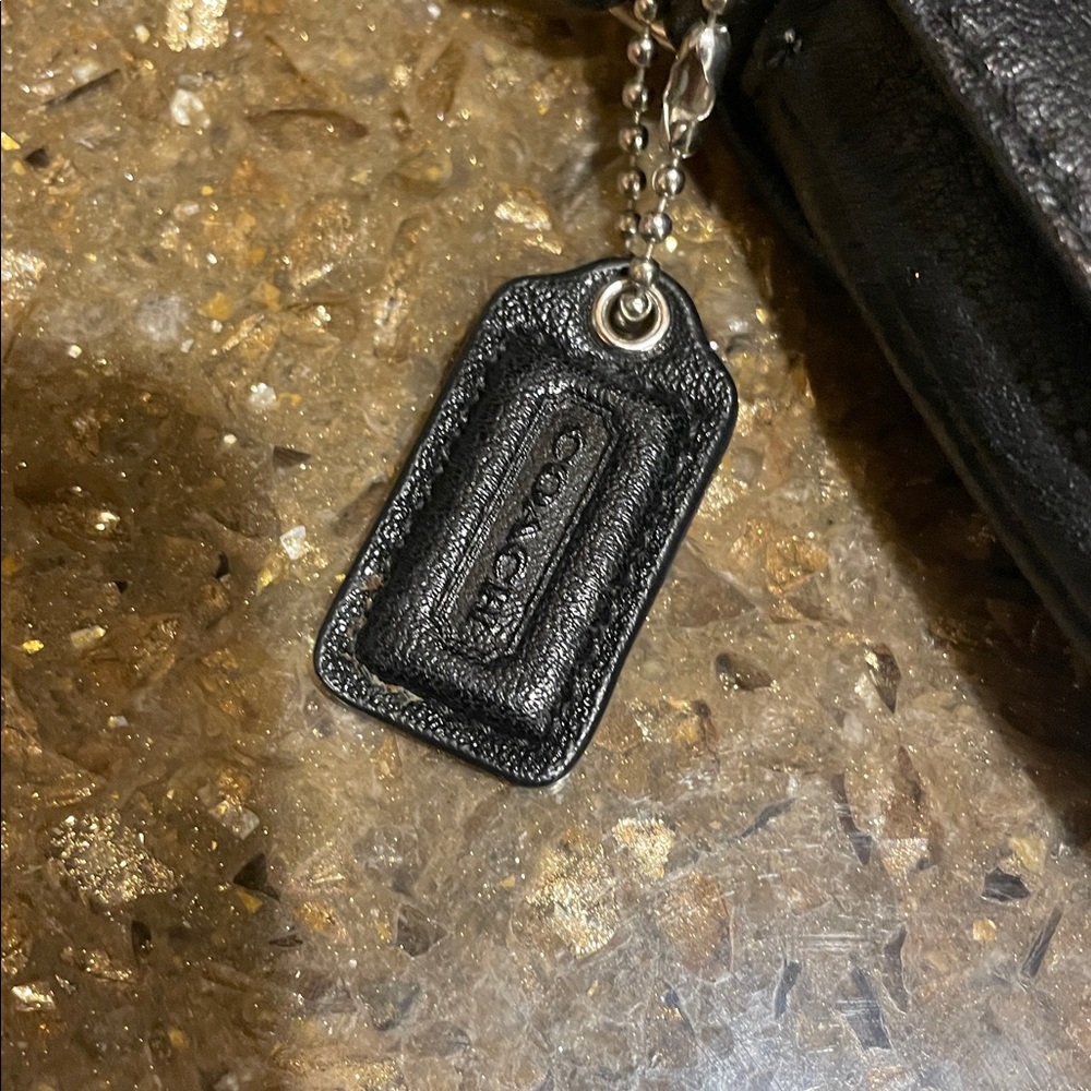 Coach Black Leather Shoulder Bag - Picture 4 of 6